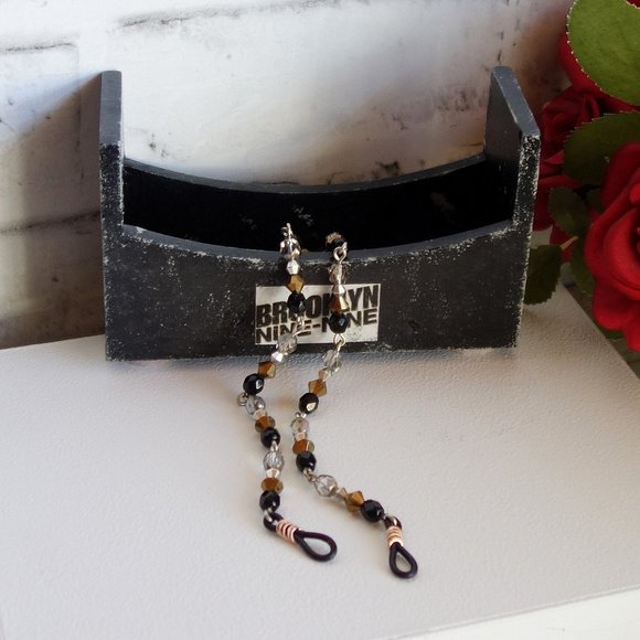 Designer Eyeglass Chain styled as Brooklyn TV Series Jeffords Eyeglass Necklace - Picture 3 of 4